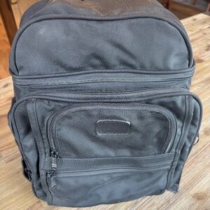 Tumi black nylon backpack laptop organizer (barely used)